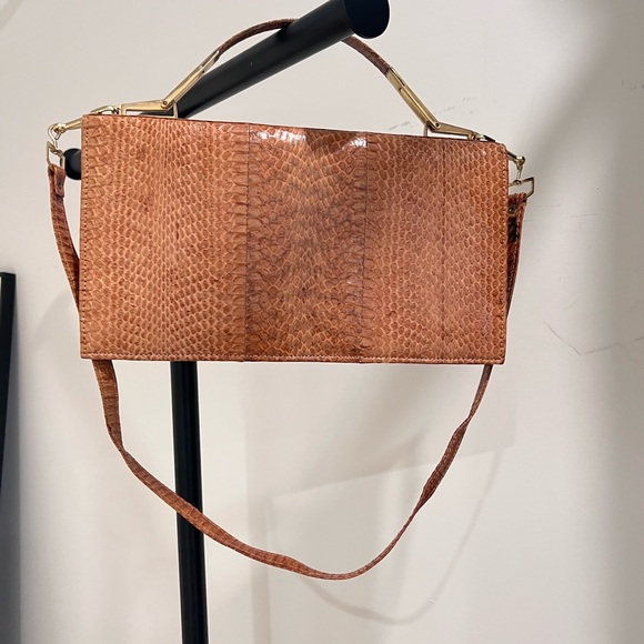 Vintage Pierre Cardin Croc leather shoulder handbag purse - Picture 4 of 10